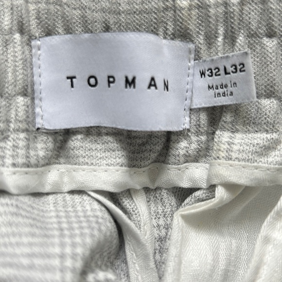 Men’s Topman dress pant in light checks - Picture 3 of 3